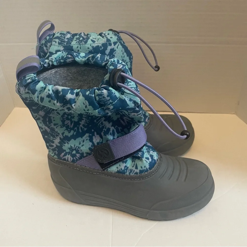 Northside Frosty Plus Insulated Winter Snow Boots Girls Size 13 Aqua/Lilac